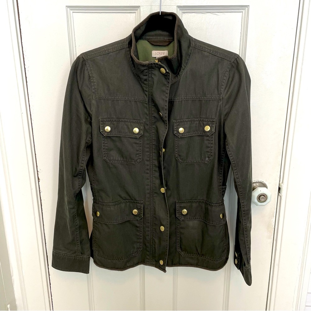 J. Crew waxed canvas field jacket
